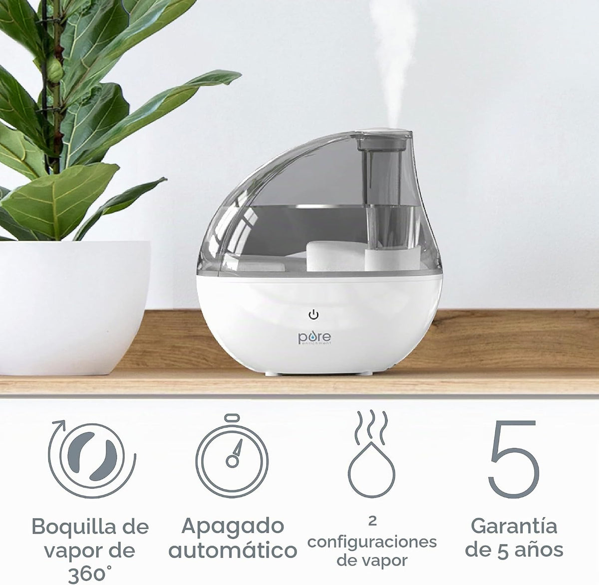 MistAire humidificador ultrasónico de vapor frío. Unidad humidifica...