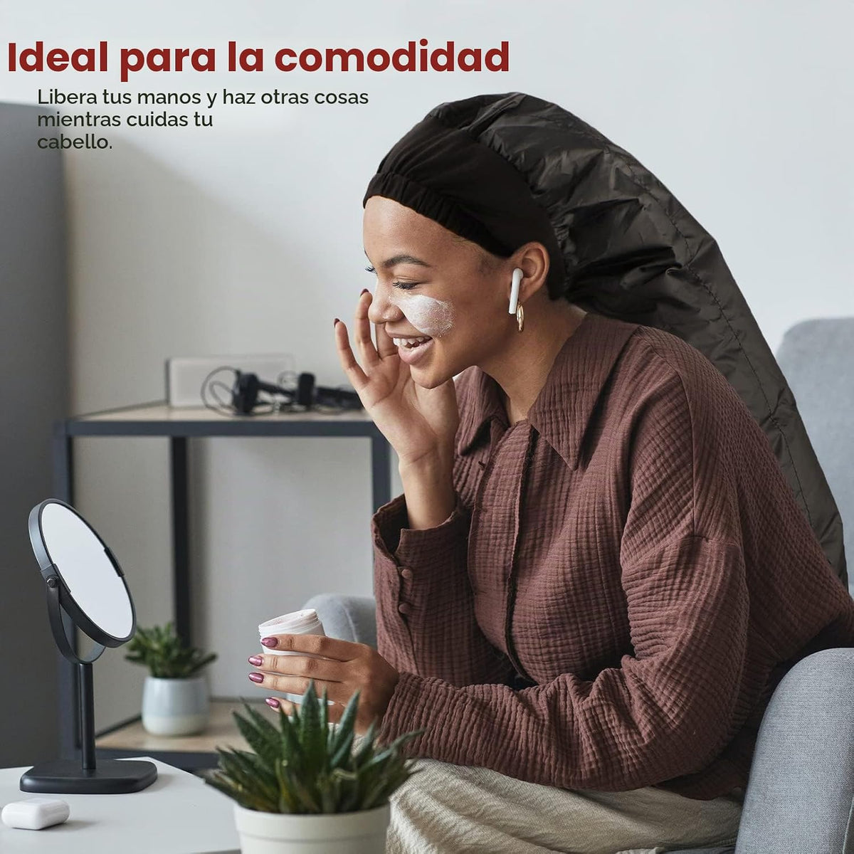 Segbeauty - Accesorio para secador de pelo con capucha, extra grand...