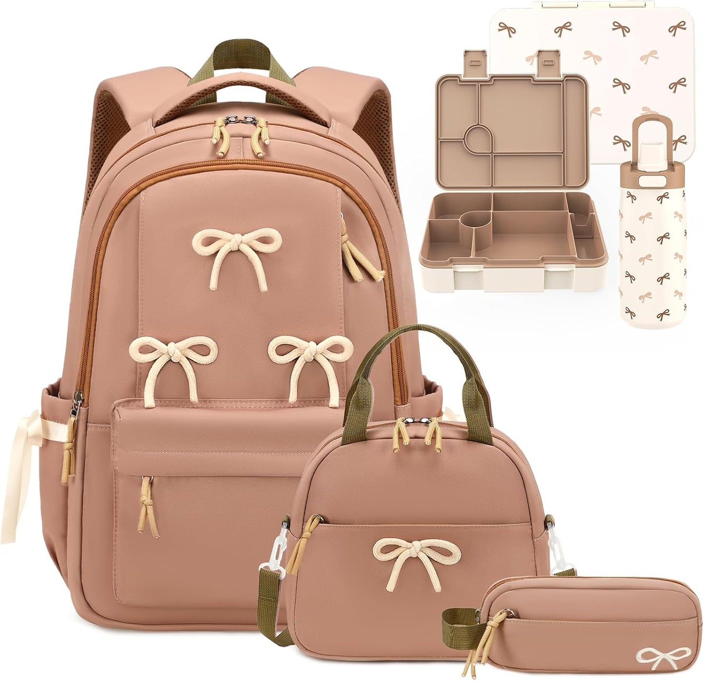 Similove 05 LBWB Mochila para niñas | Casual Aesthetic Bow Girls Ba...