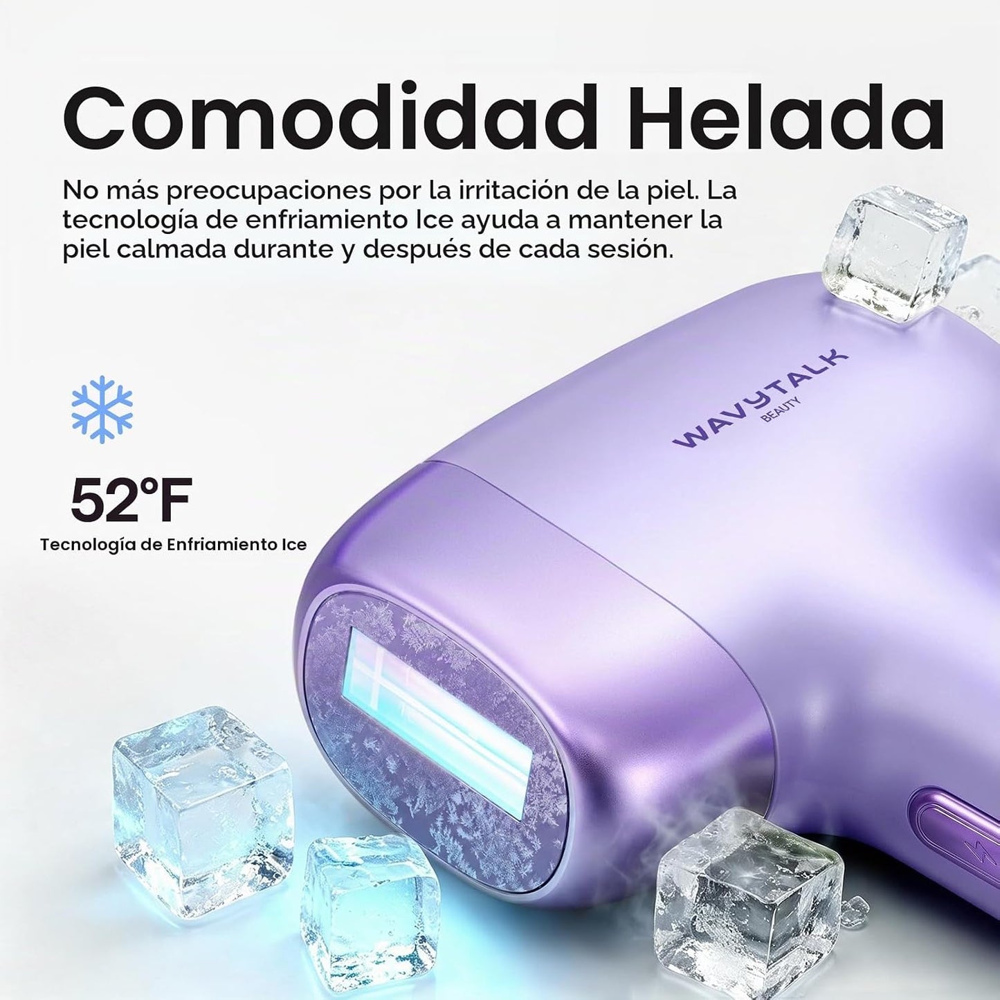 Depilación láser Wavytalk IPL, desnuda con rodillo de precisión par...