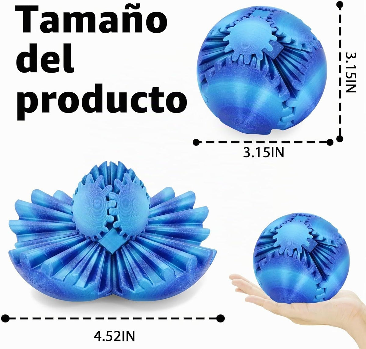 Cubo Juguete Fidget Bola de Engranajes Impreso en 3D, Juguetes Fidg...