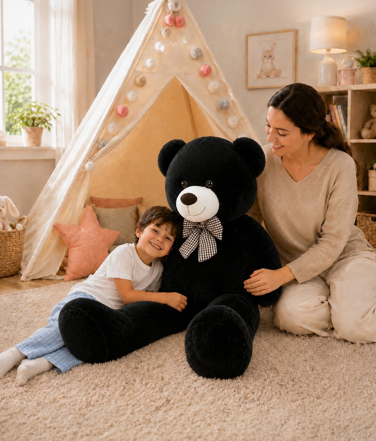 MaoGoLan Oso de peluche gigante de 47 pulgadas, regalo de felpa sua...