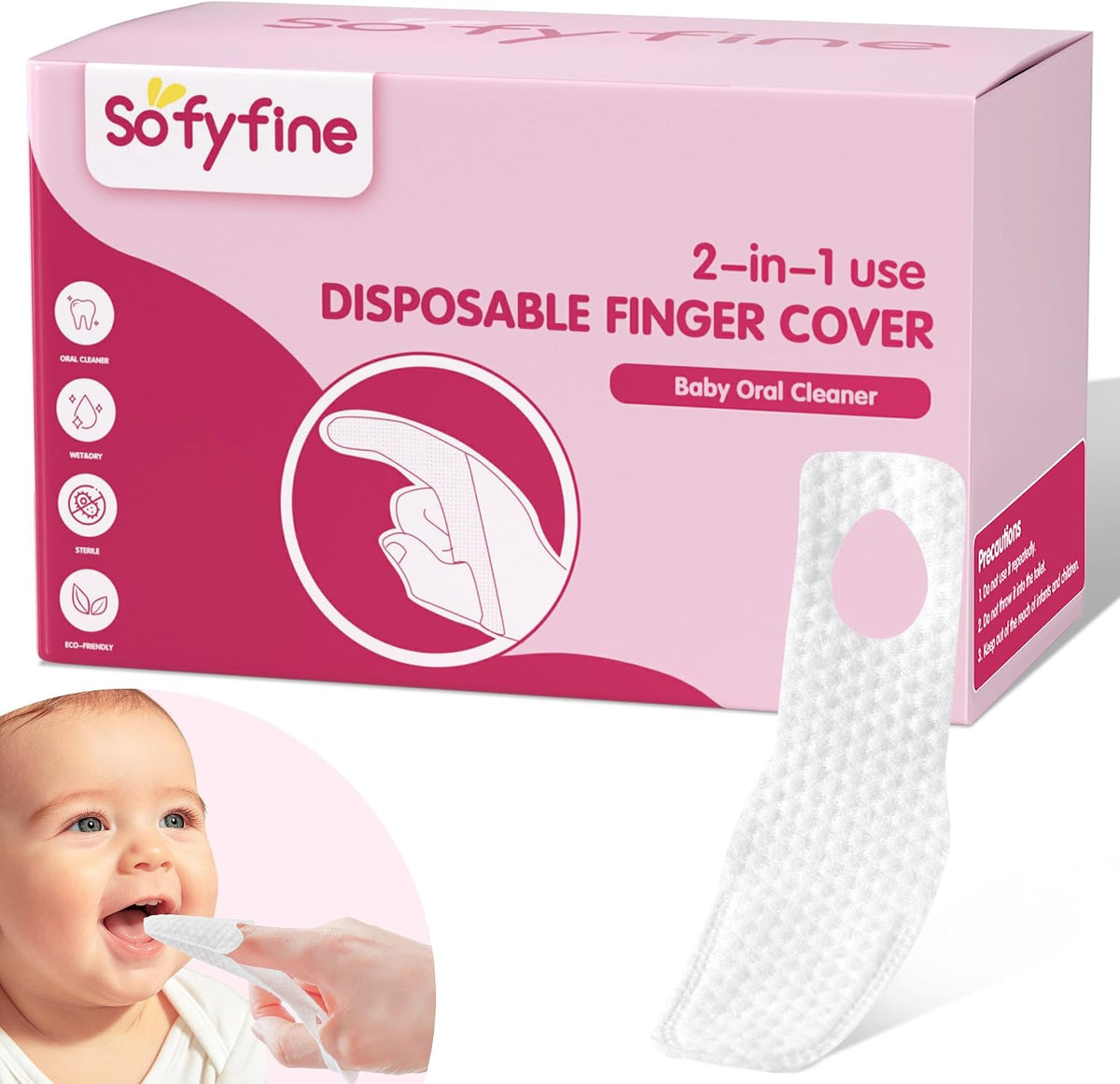SOFYFINE - Limpiador de lengua para bebés, limpieza de la boca y la...