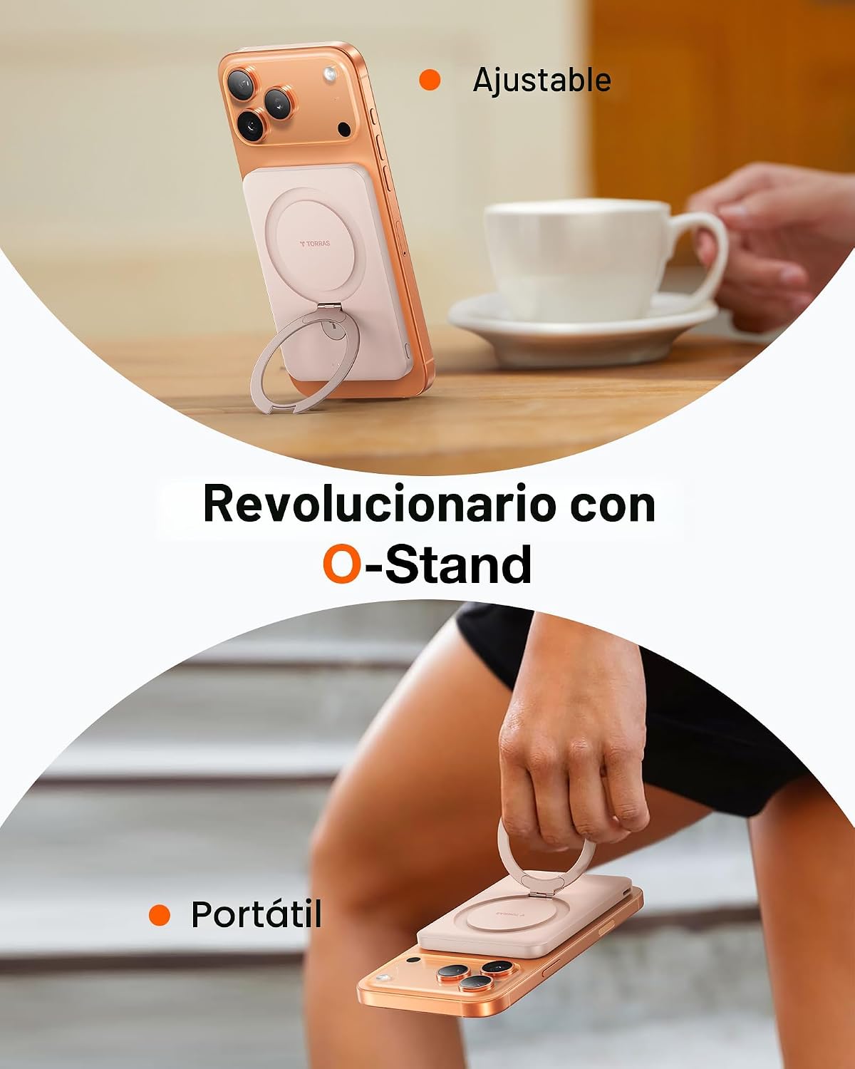 TORRAS EasyGo Cargador Portátil Magnético Delgado de 0.45" para...