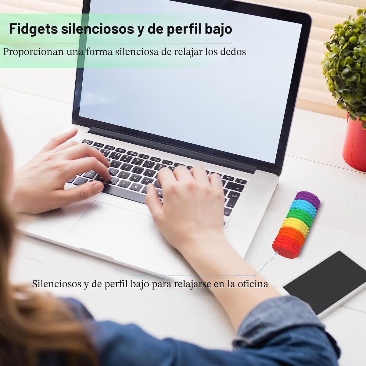 Bolas Magnéticas de Silicona para el Estrés, Paquete de 6 Juguetes...