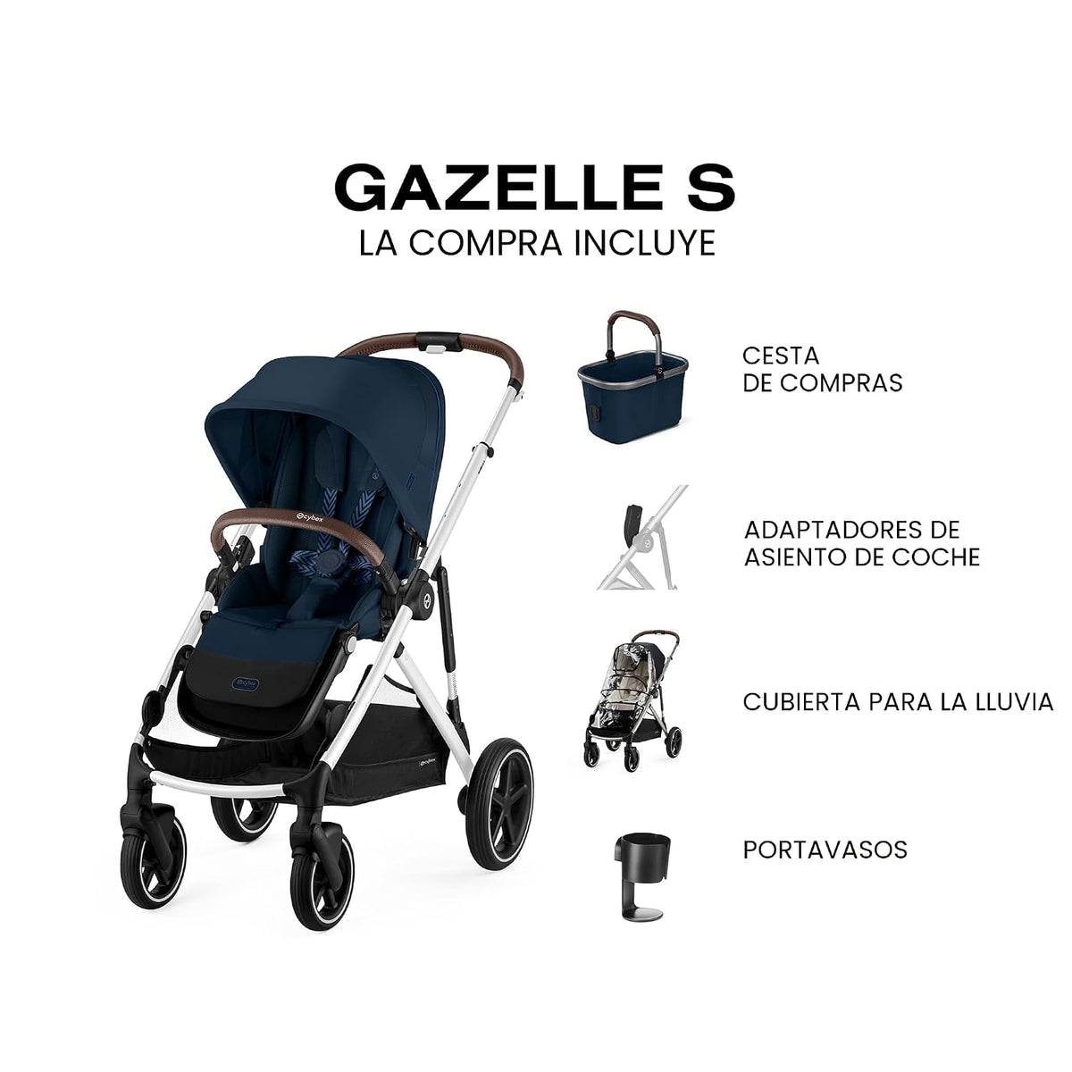 Cybex Gazelle S Cochecito Modular Doble para Bebé y Niño Pequeño In...