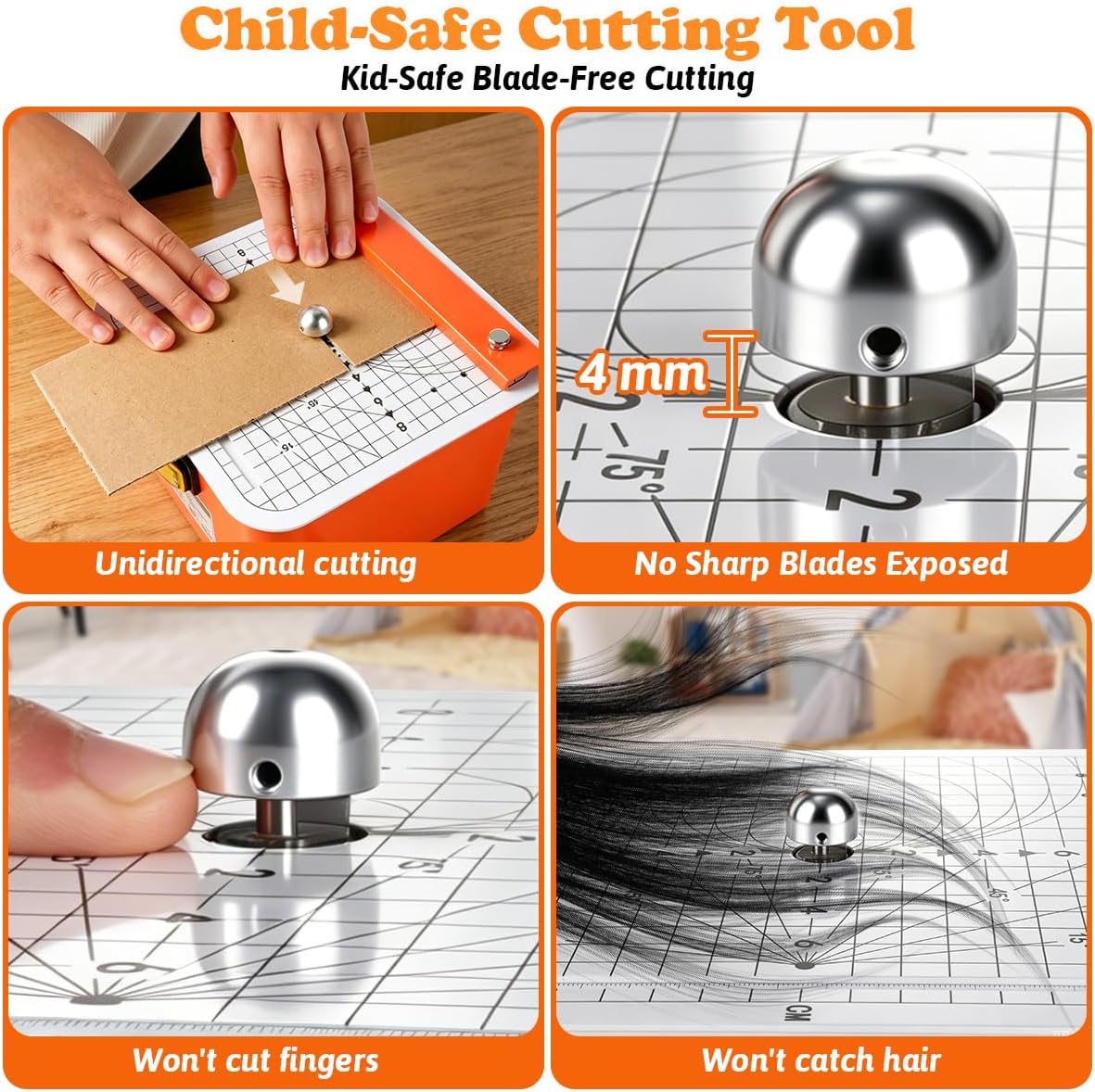 cropyoyo Cortador de cartón para niños, cuchillo de manualidades de...