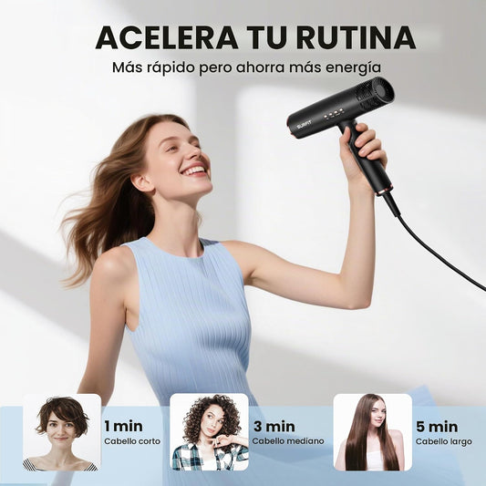 Surfit Secador de pelo con difusor, secador de pelo iónico de alta...