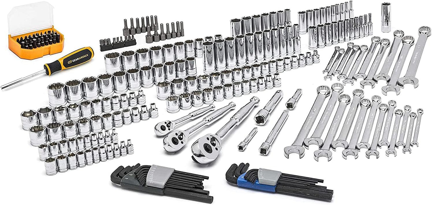 GEARWRENCH Juego de herramientas mecánicas de 219 piezas en caja de...