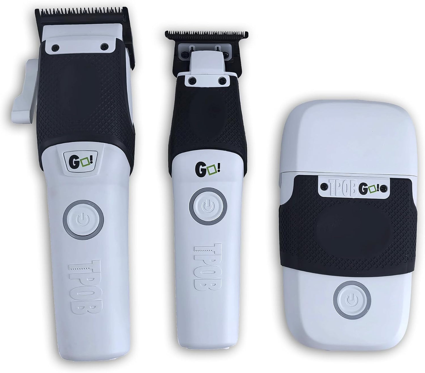 TPOB Profesional Barber Clippers Go White Edition Clipper Set de af...