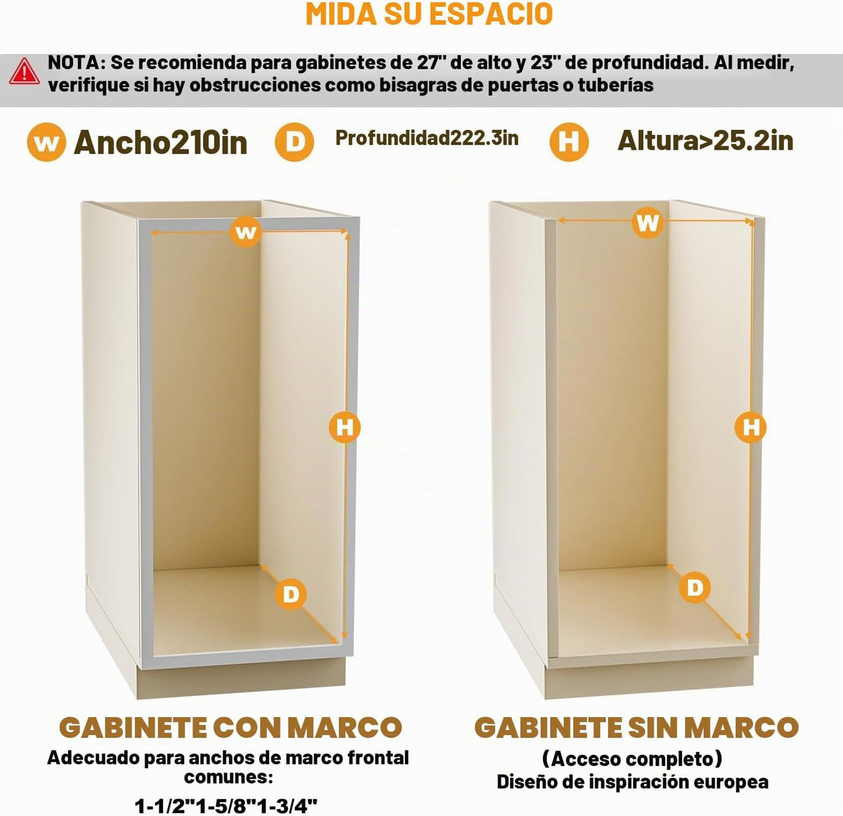 Gsskny Organizador extraíble de especias para gabinete, 8 pulgadas...