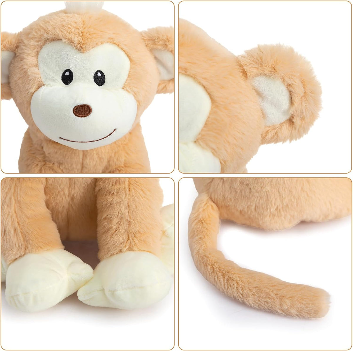 HollyHOME Animal de Peluche de Mono de Felpa Mono Lindo Juguetes de...