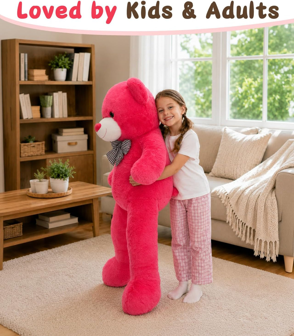 MaoGoLan Oso de peluche de 47 pulgadas, Meifenhong