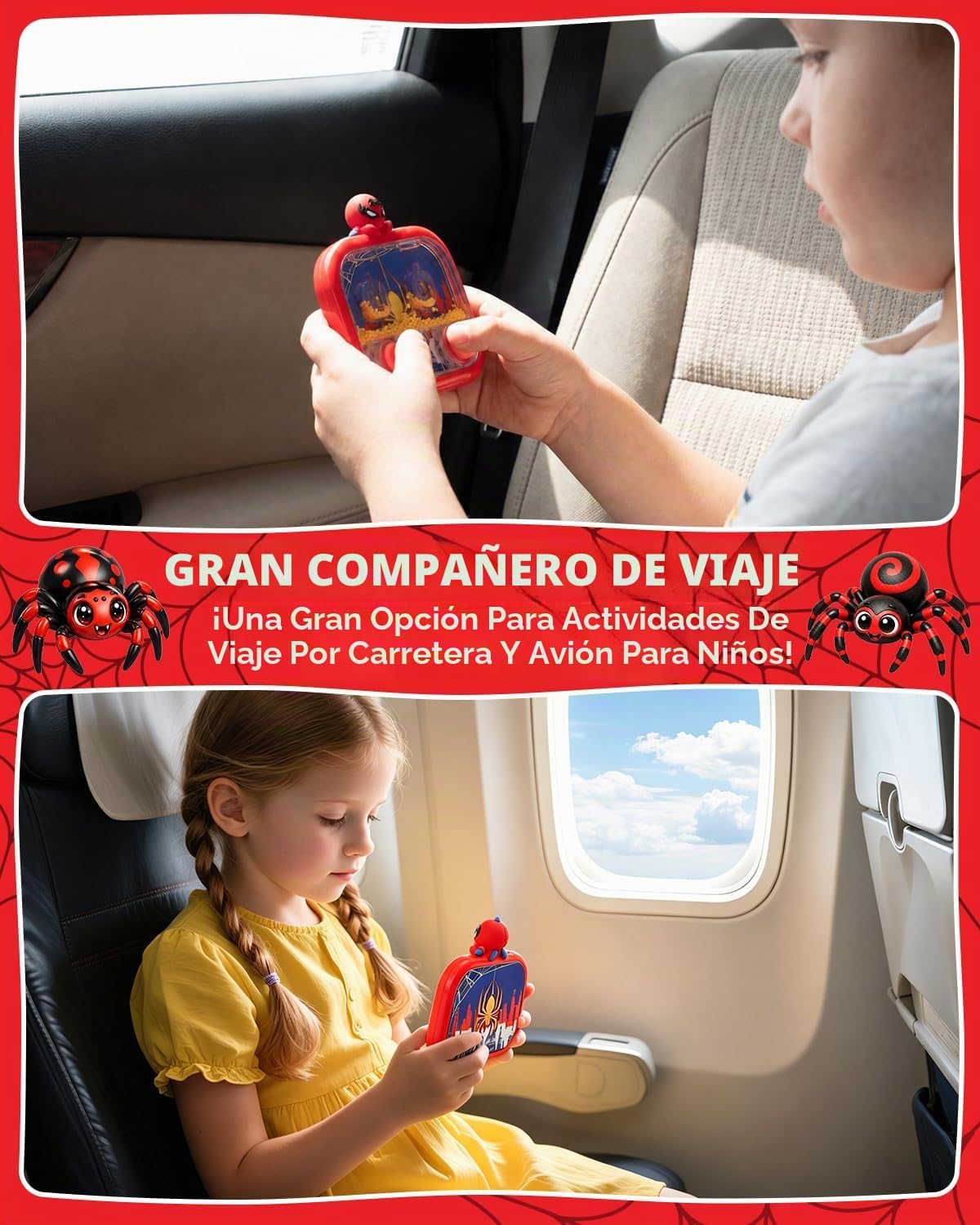Givzan Juego de agua de mano con luz - Juguete de bola de agua para...