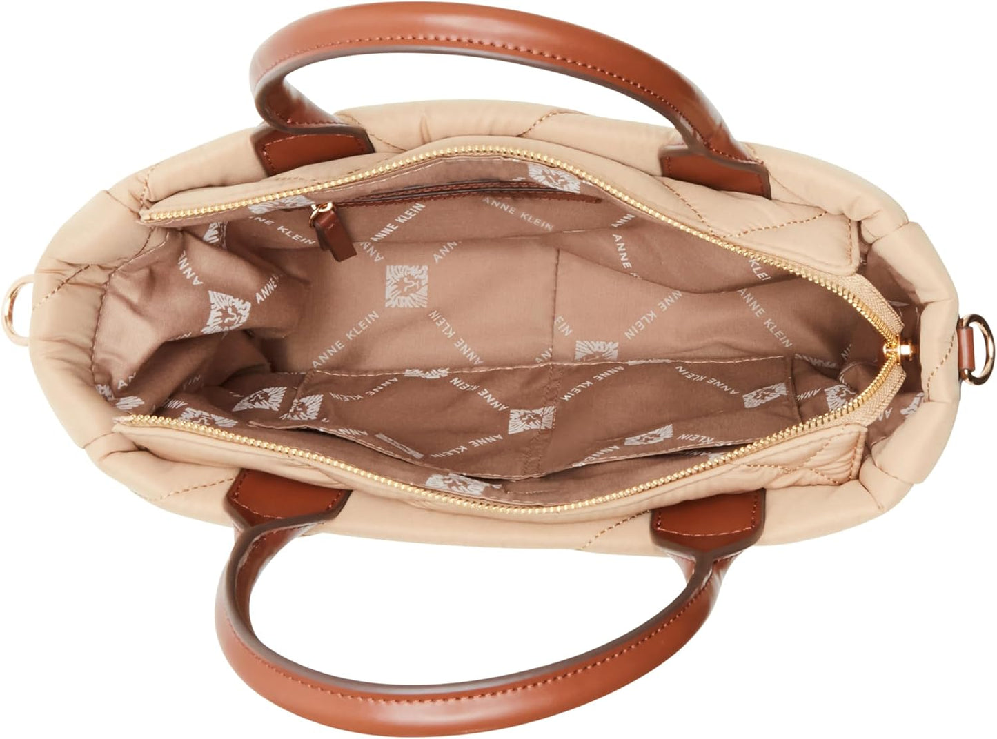 Anne Klein Bolso satchel Anne Klein Ew de nailon acolchado para muj...
