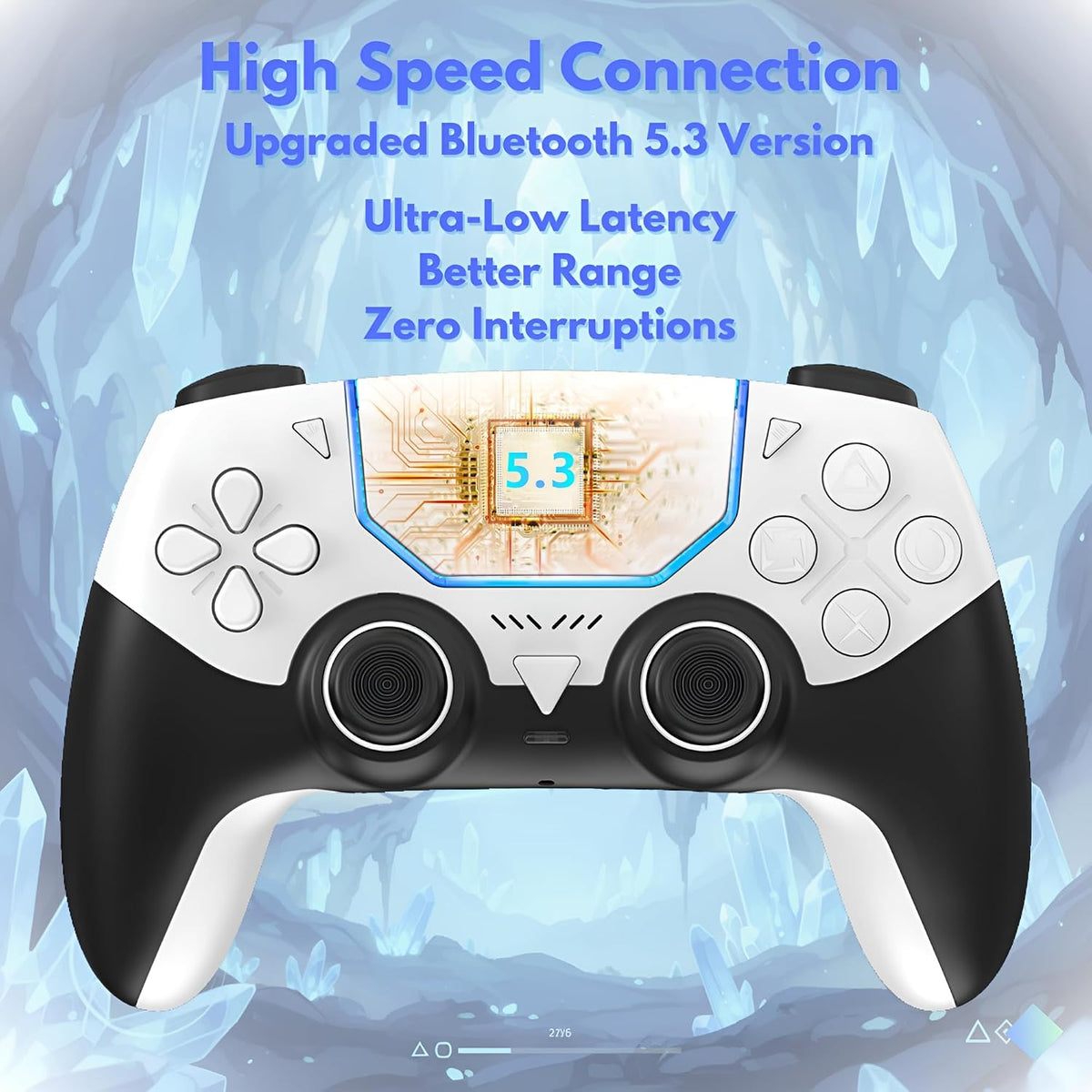 Mando inalámbrico GioMay Pro compatible con joysticks de efecto Hal...