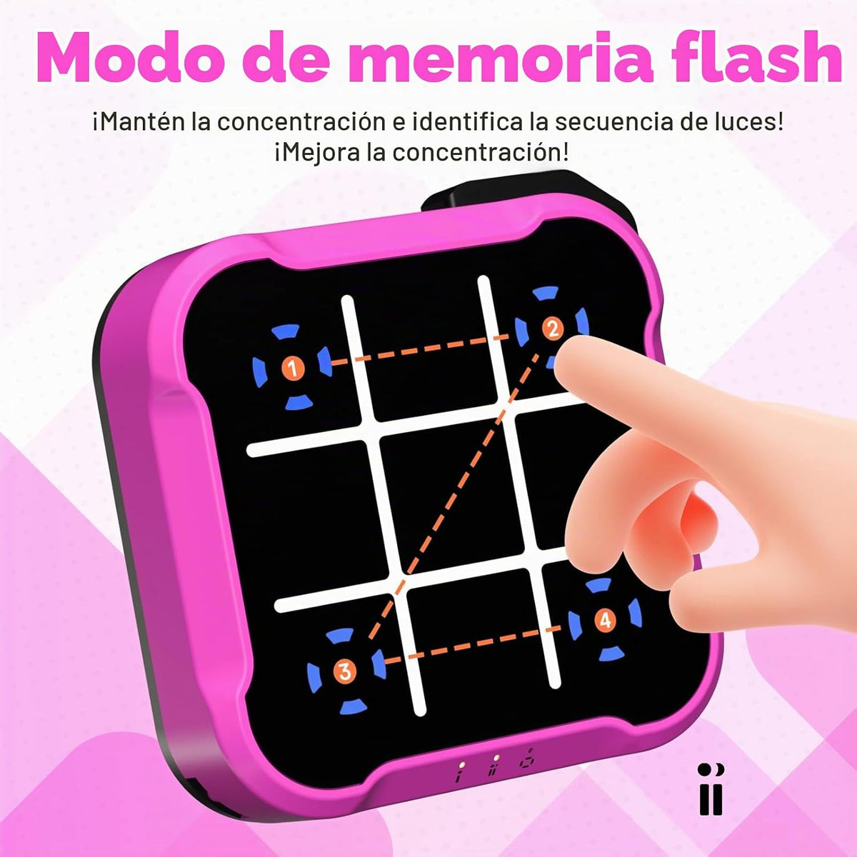 Juego Tic Tac Toe Bolt, Tablero de Rompecabezas Eléctrico Portátil...