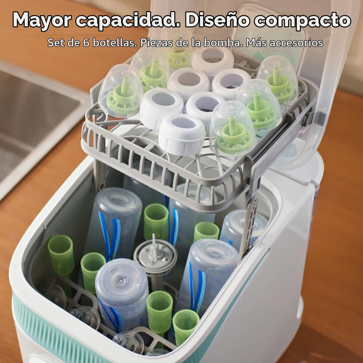 Lavadora de biberones, lavadora de biberones, esterilizador y secad...