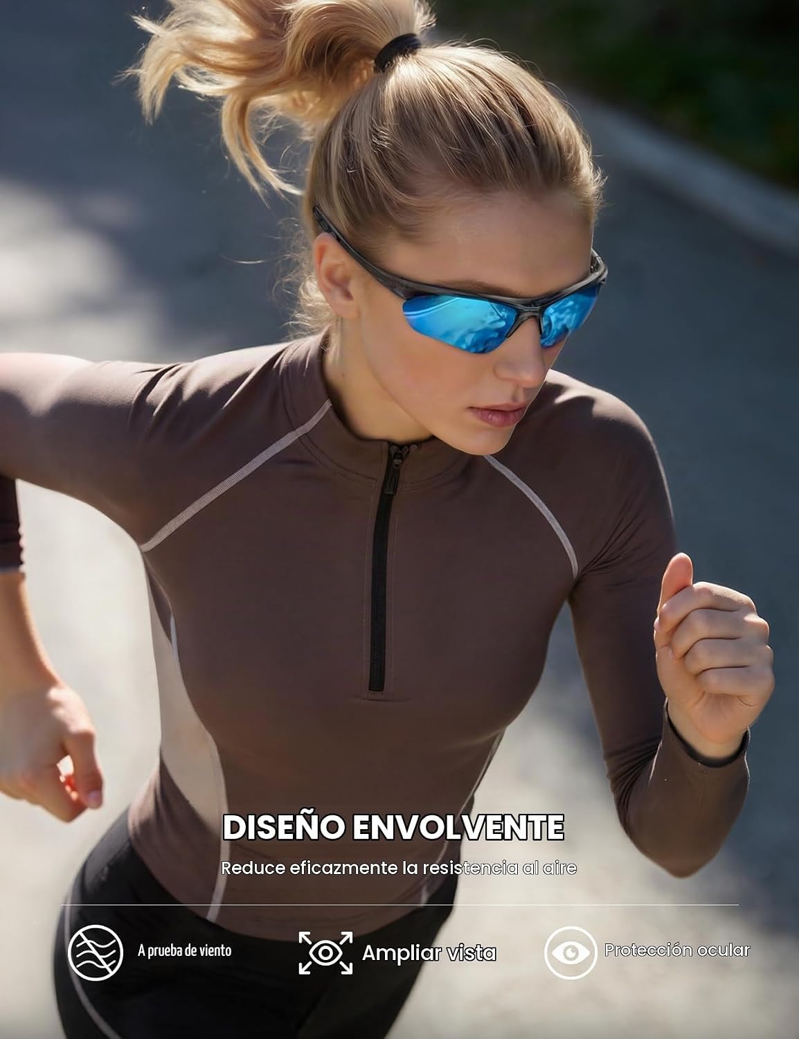 Lamicall Gafas de Sol Deportivas polarizadas de 22 g para Hombres y...