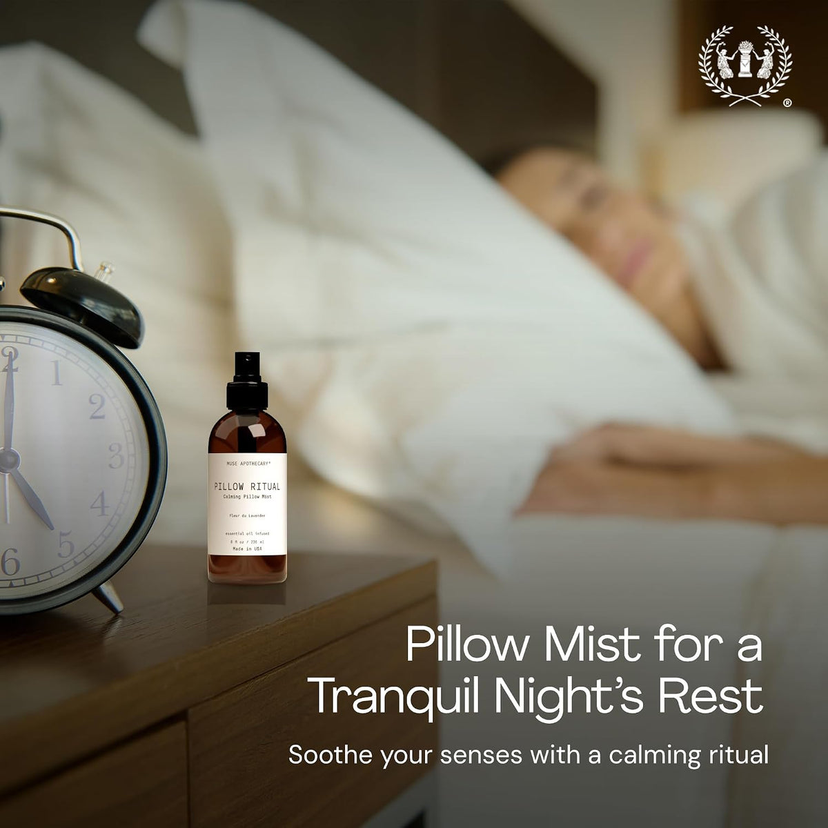 Muse Apothecary Pillow Ritual - Rocío aromático, calmante y relajan...