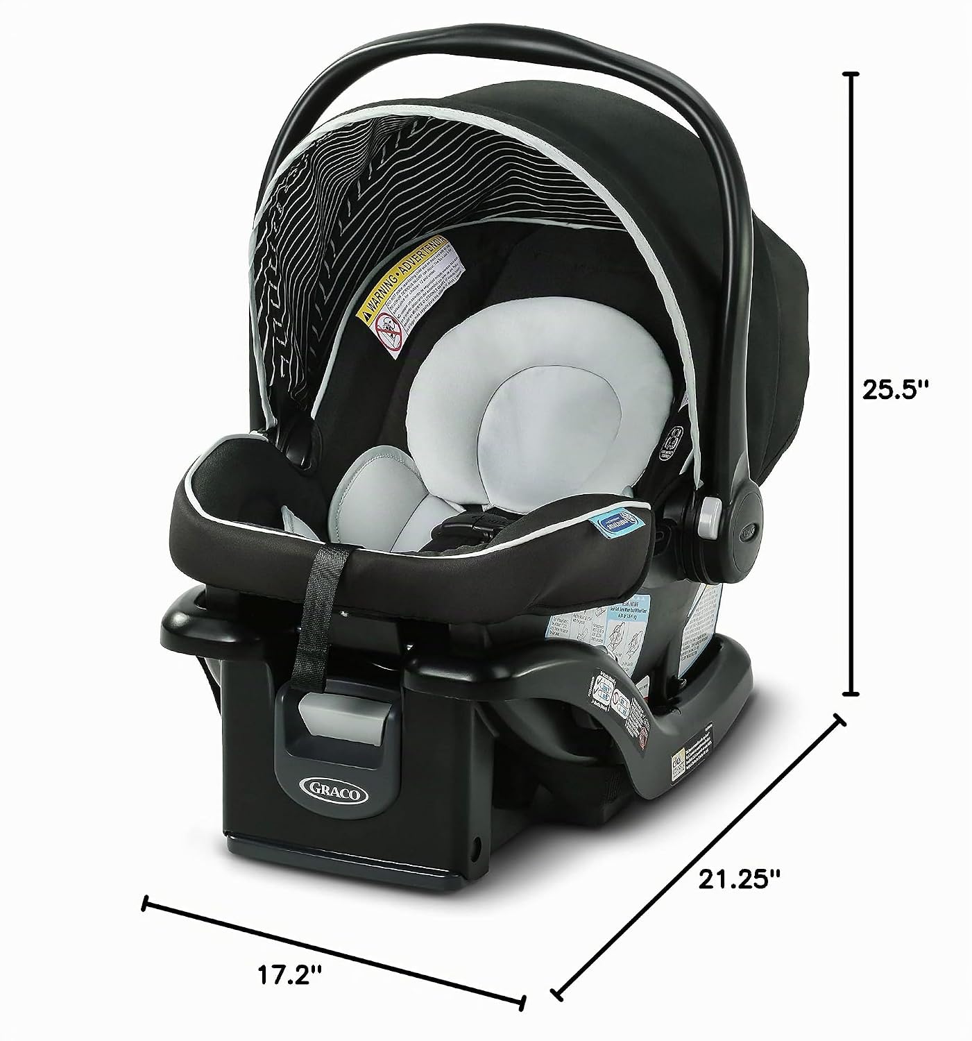 Graco SnugRide Lite LX - Asiento infantil para automóvil, asiento t...
