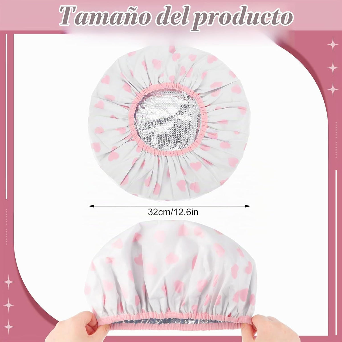 2 gorras de cabello de acondicionamiento profundo, doble capa de ca...
