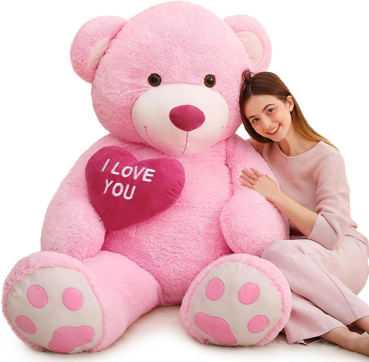 MaoGoLan Oso de peluche gigante de 5 pies \u2013 I Love You Corazón...
