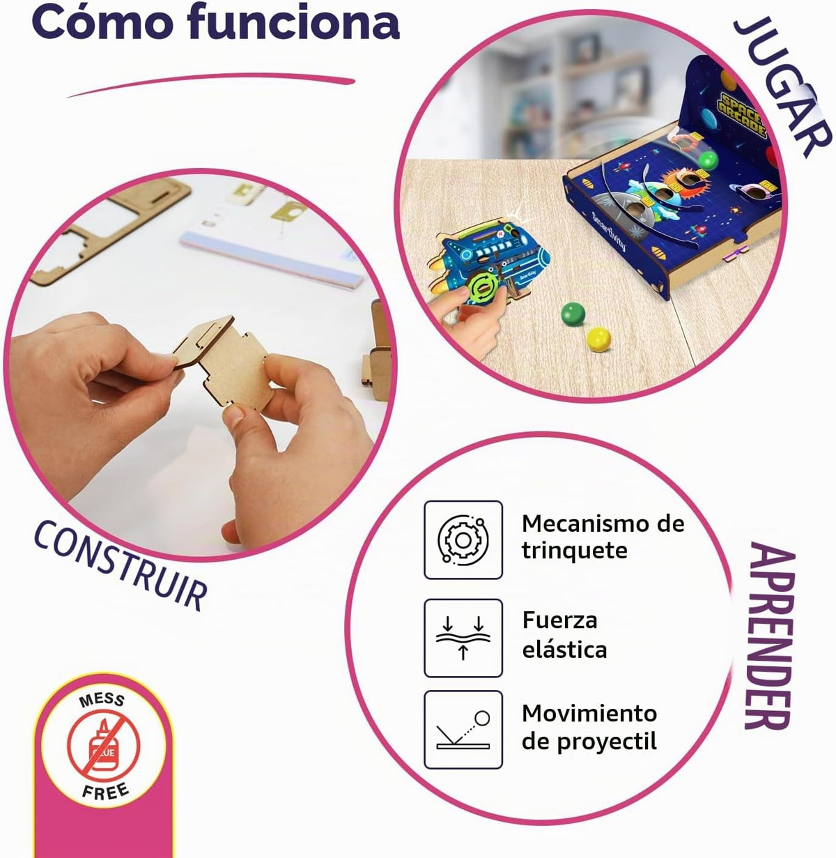 Smartivity Juego de arcade espacial para niños de 6 a 14 años | Div...