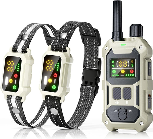 BLACKDOG Collar militar de choque para perro, 2 perros (5-150 libra...