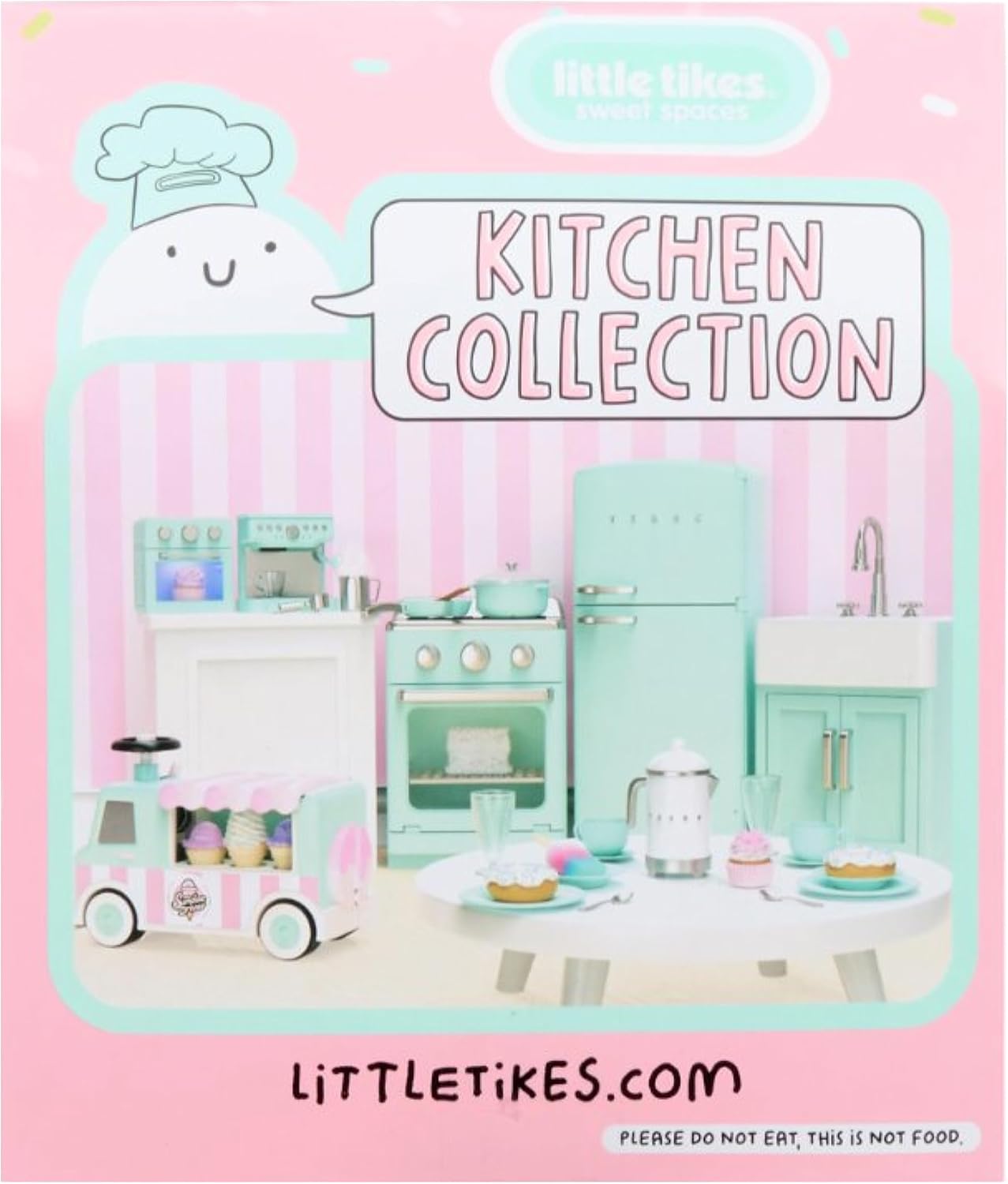 Little Tikes Sweet Spaces - Refrigerador modular de cocina, espuma...