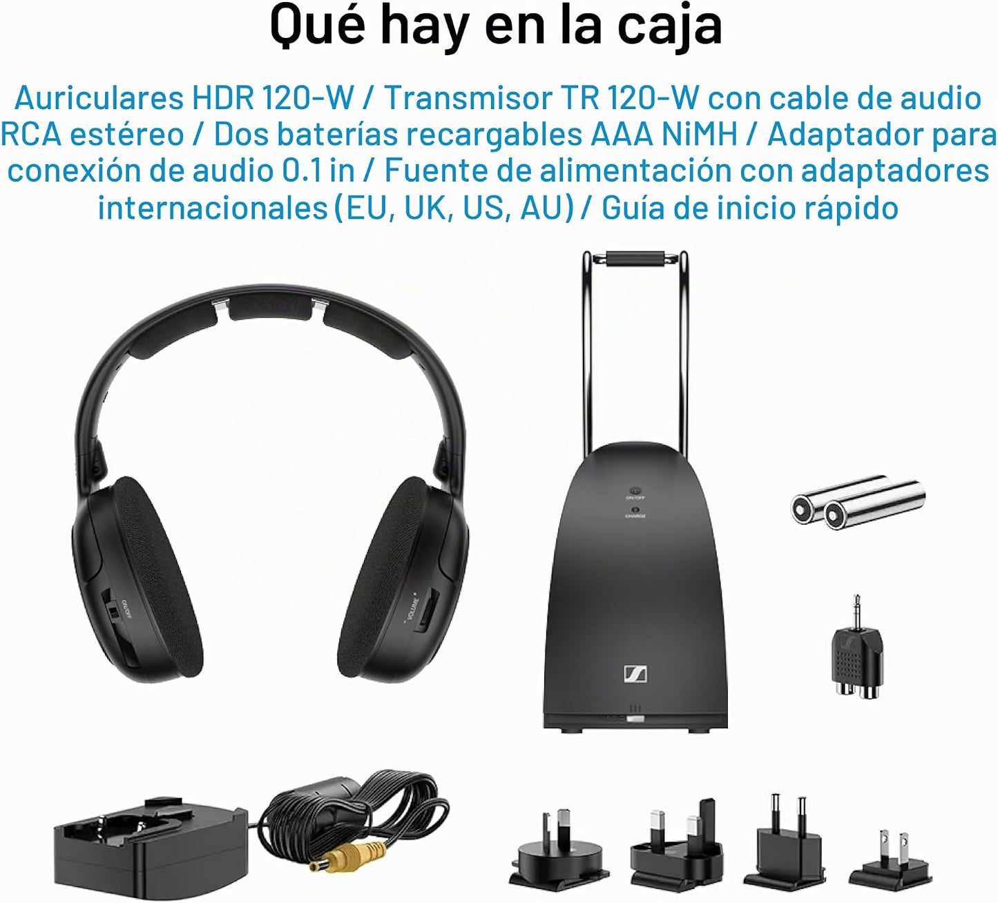 Auriculares Sennheiser RS 120-W sobre la oreja inalámbricos para un...