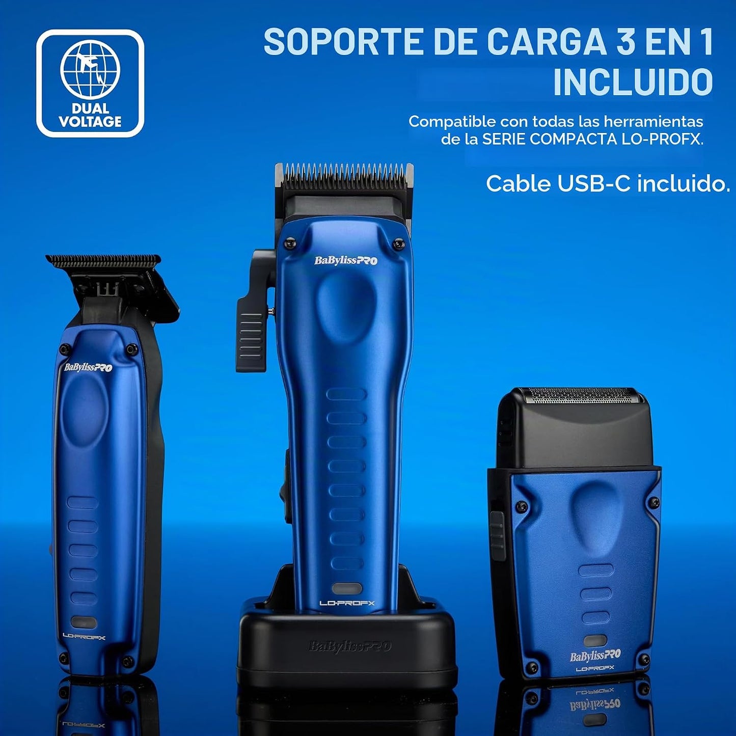 BaBylissPRO Cortapelos compacto LO-PROFX de alto rendimiento para c...