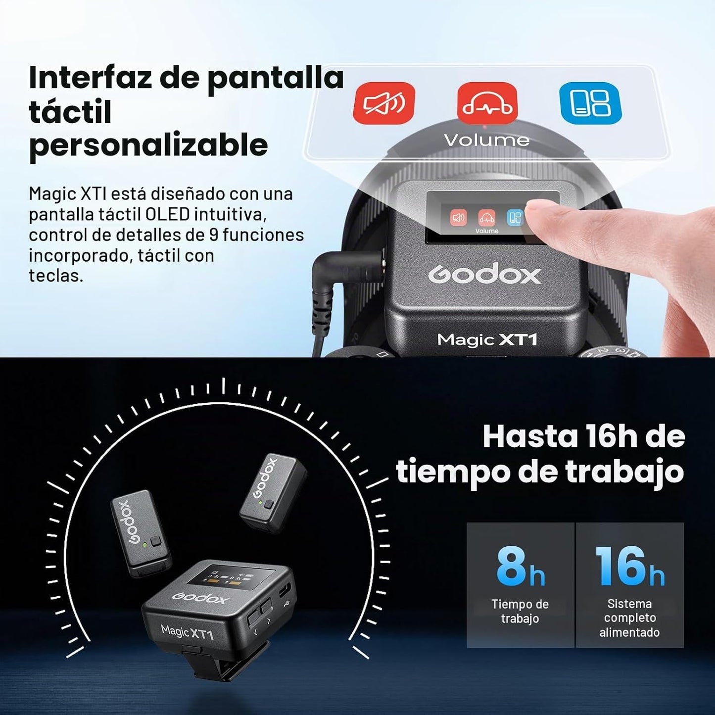 GODOX Magic XT1 - Sistema de micrófono inalámbrico Lavalier | Audio...