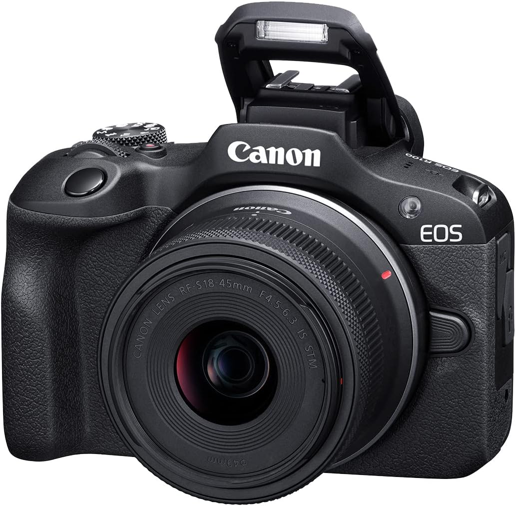 Canon Cámara sin espejo EOS R100 RF-S18-1.772 in F4.5-6.3 es un kit...
