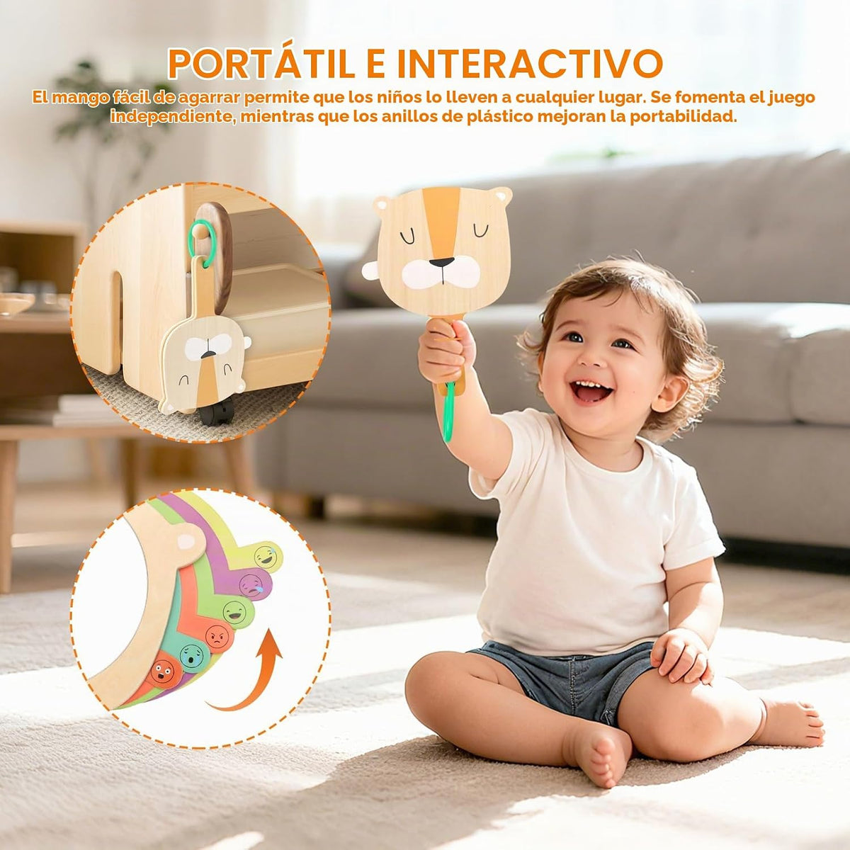 Juguetes Montessori para bebés de 6 a 12 meses, 7 en 1 juguetes edu...