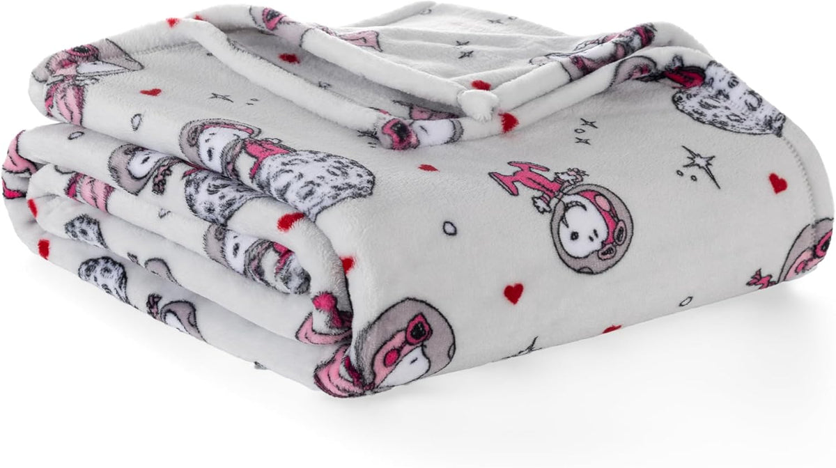Berkshire Peanuts® VelvetLoft® - Manta de felpa de Snoopy con bonit...