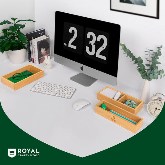 ROYAL CRAFT WOOD Caja organizadora de cajones de bambú de lujo, jue...
