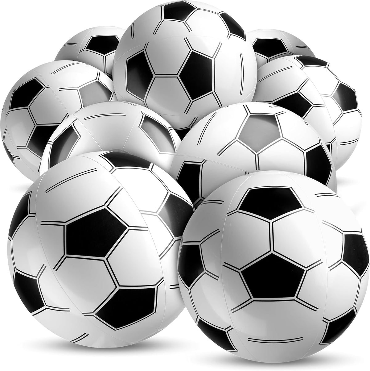 Pelotas de fútbol inflables (paquete de 12) 16 pulgadas, pelotas de...