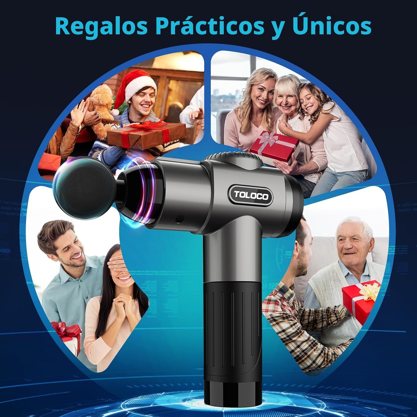 Pistola para masajes Toloco\u2013T11 Pro, de mano, para tejido musc...