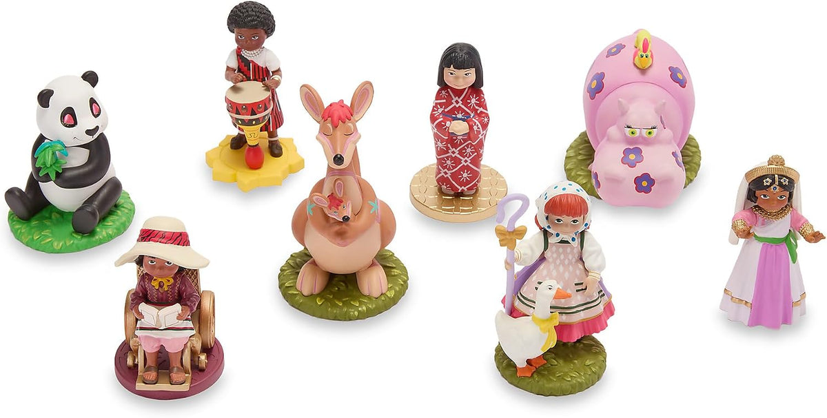 DISNEY STORE Juego de figuras oficiales de It's a Small World:...