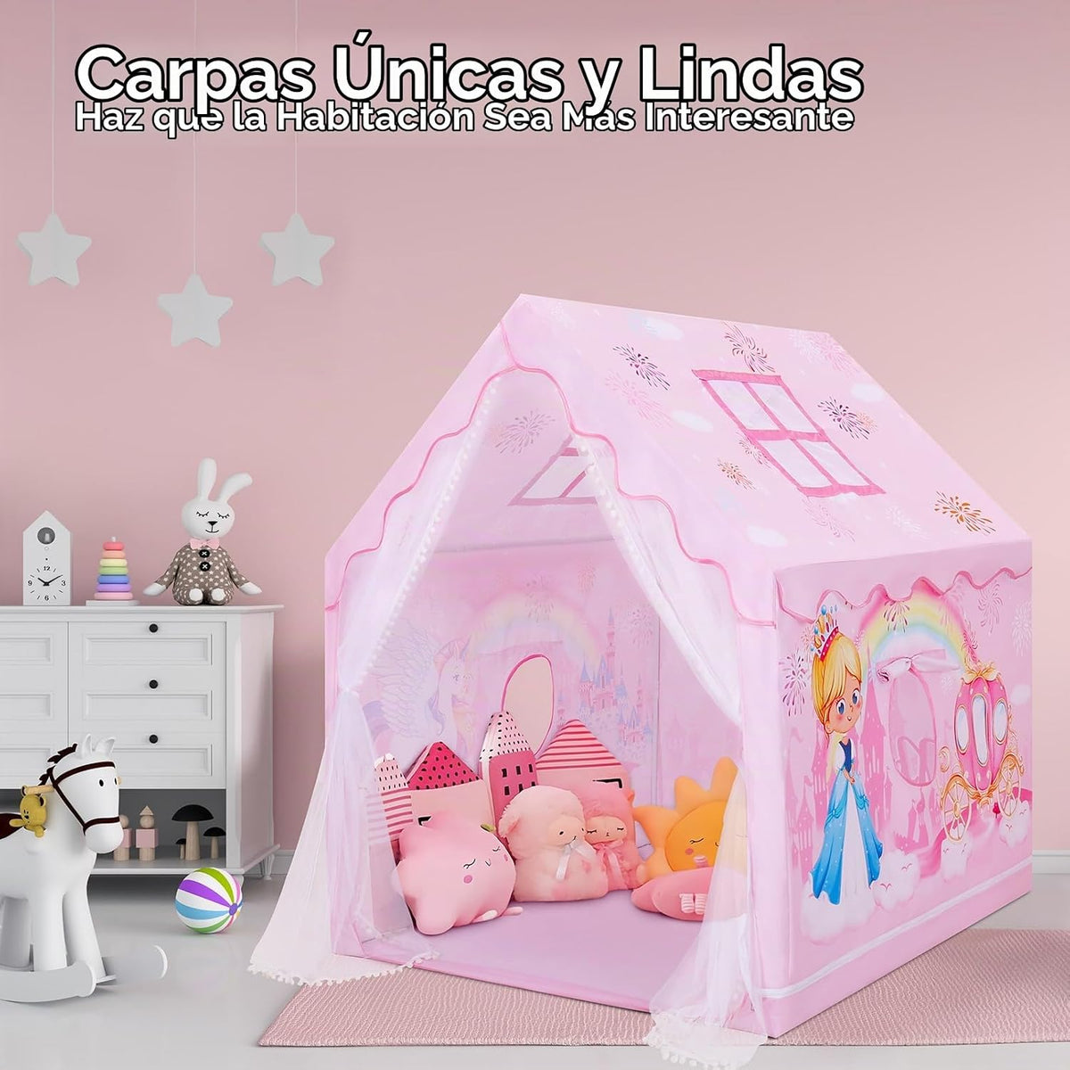 Tienda de campaña para niños y niñas, gran tienda de juegos plegabl...