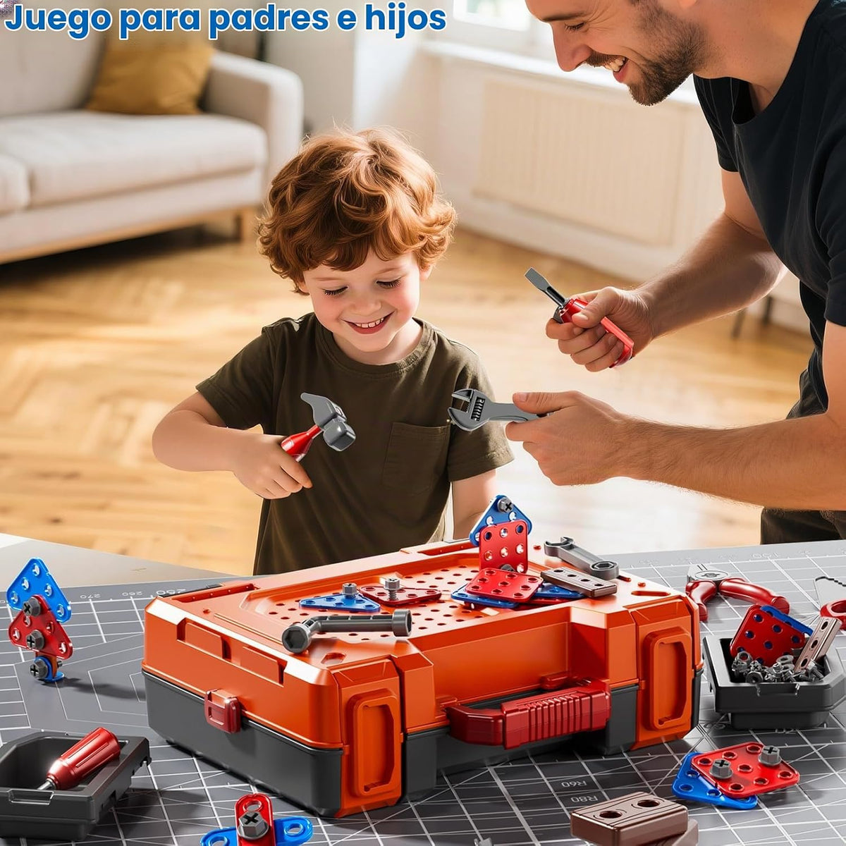 KIZONLY Juego de Herramientas de Juguete para Niños de 3 4 5 6 7 8...
