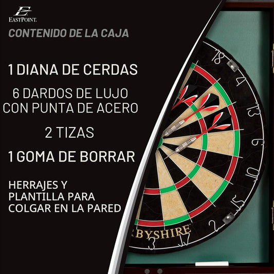 EastPoint Belmont - Gabinete para tablero de dardos, 6 dardos con p...