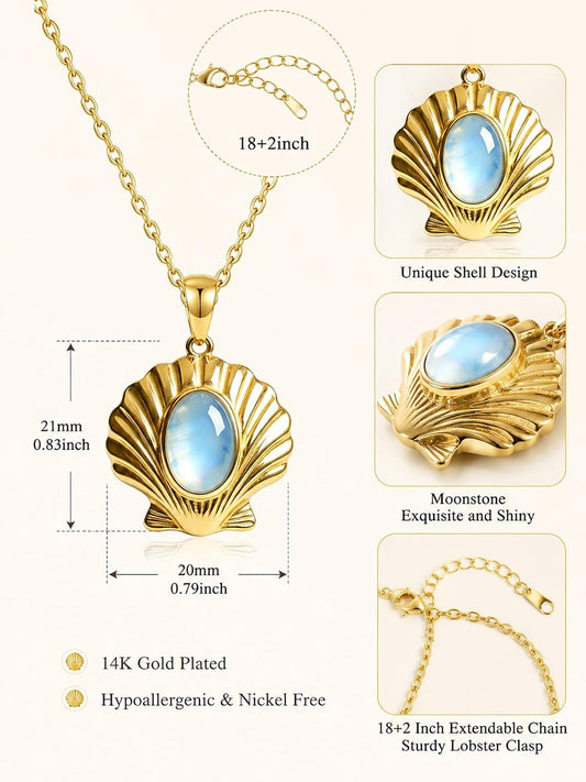 Teetyyt Collar oceánico para mujer, colgante de playa de verano de...