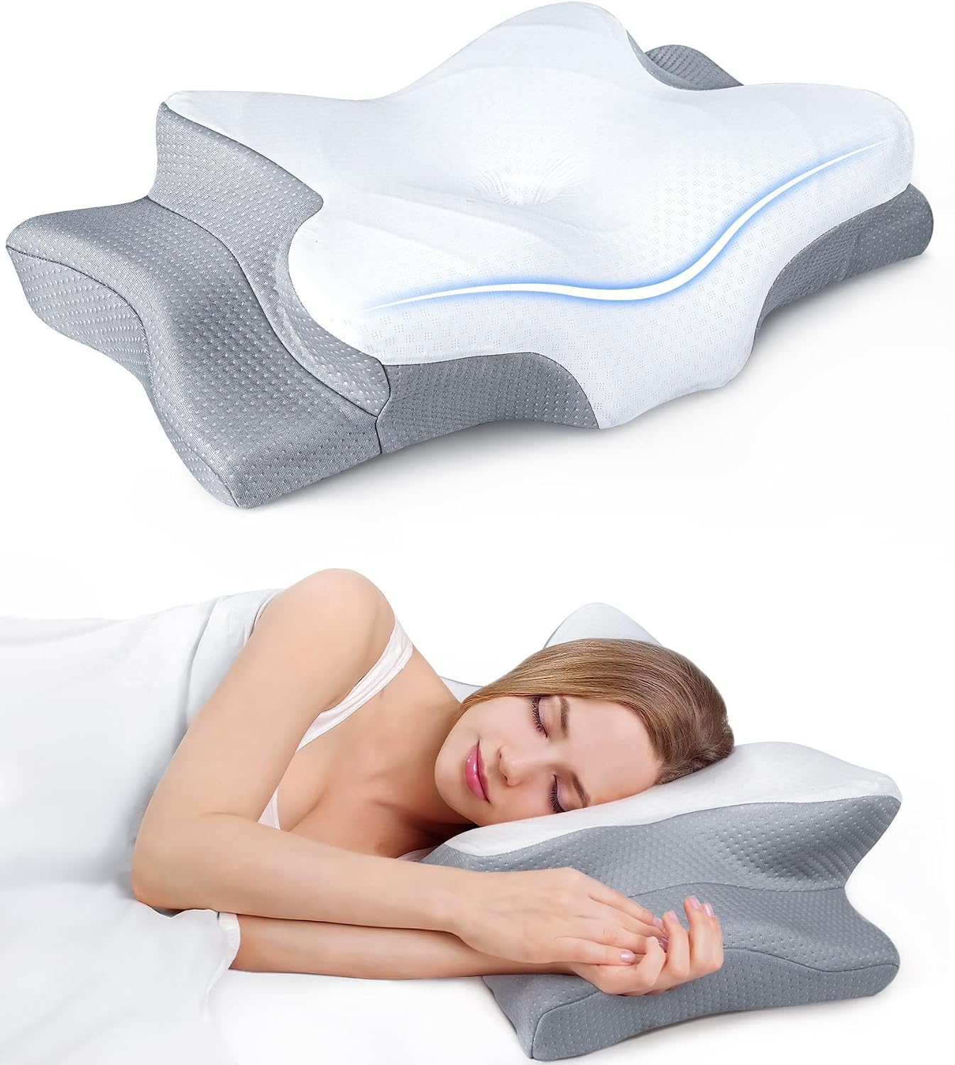 Almohada refrescante de alivio ultra del dolor para soporte del cue...