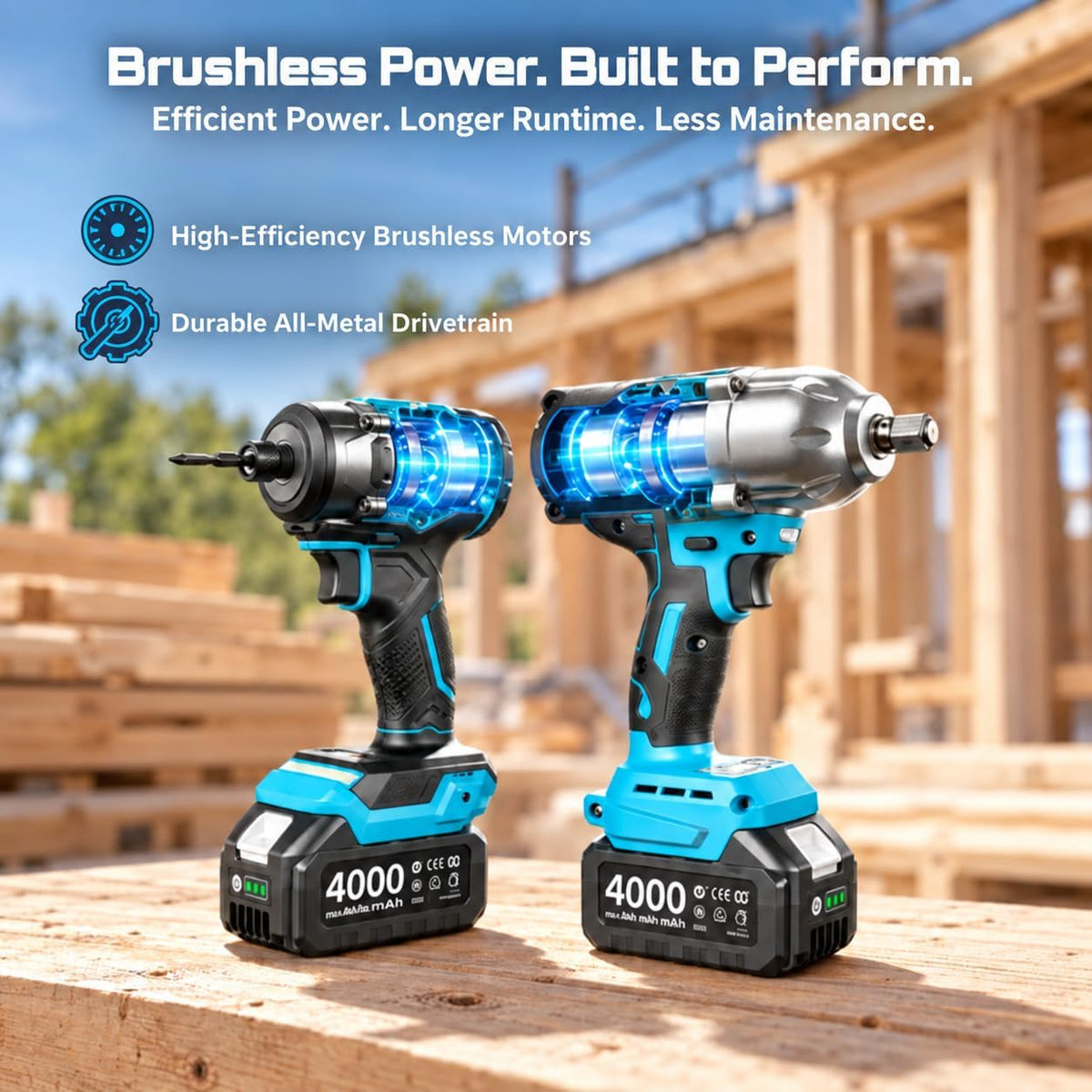 Seesii Kit combinado de llave de impacto y destornillador de impact...