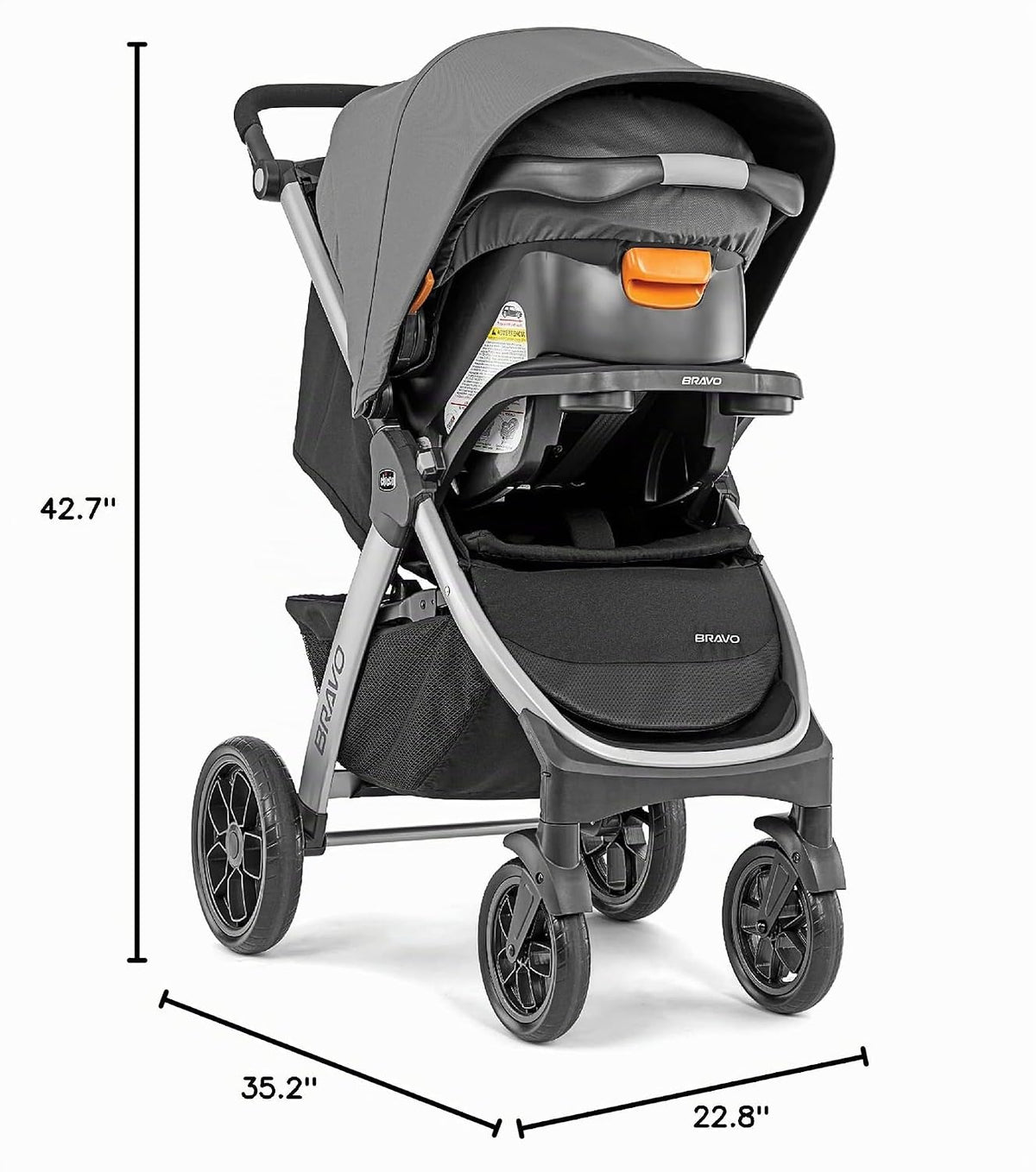Chicco Bravo - Cochecito 3 en 1 con sistema de asiento de coche par...