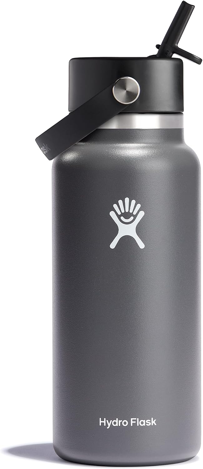 Hydro Flask 32 Oz Boca Ancha Tapa de Pajita Flexible Piedra
