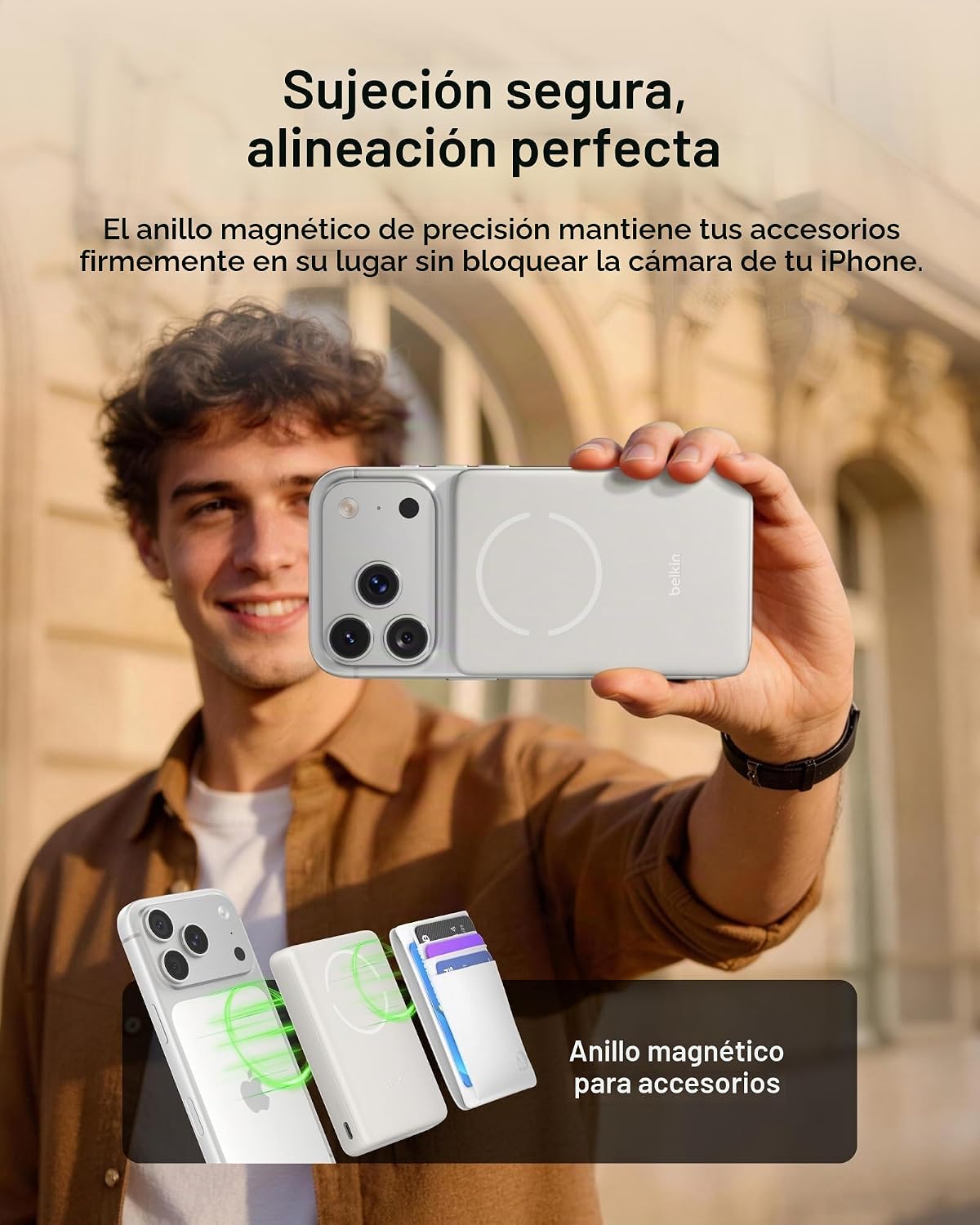 Belkin Banco magnético delgado del poder de 10000mAh Qi2 15W con el...
