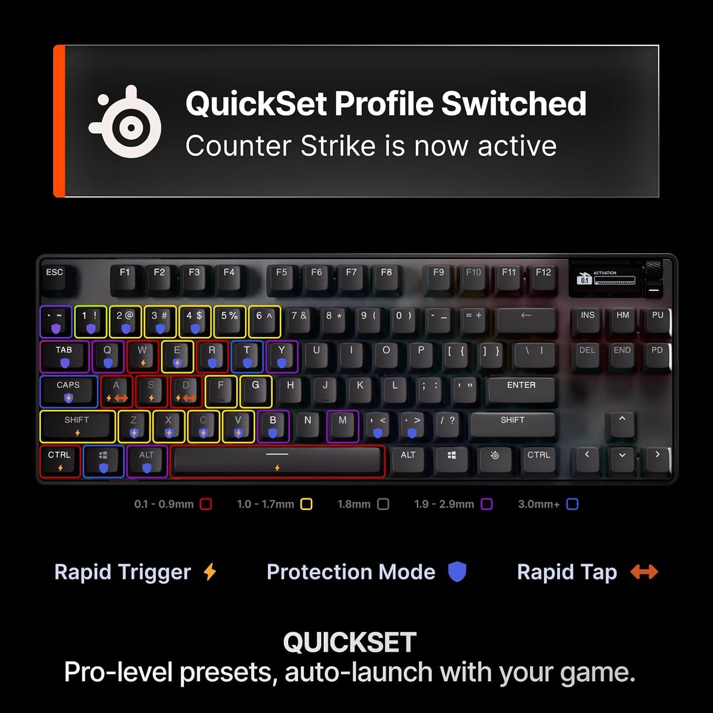 SteelSeries Apex Pro TKL Wireless Gen 3 Interruptores OmniPoint 3.0...